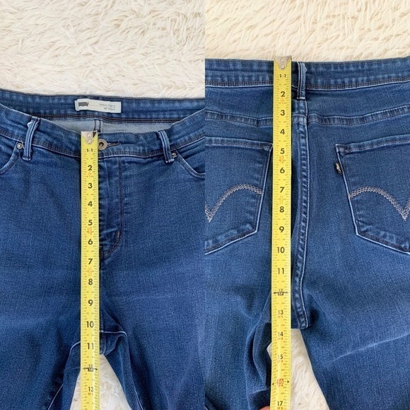 LEVI'S 512 Denim Perfectly Shaping Bootcut Jeans Plus size 20W - Picture 4 of 16